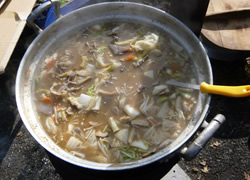 お餅つき＆しし鍋＆野菜市