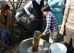 お餅つき＆しし鍋＆野菜市